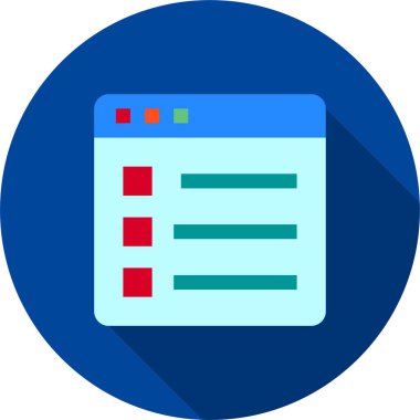 Web tarayıcı, basit vektör simgesi tasarımı