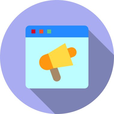 Web tarayıcı, basit vektör simgesi tasarımı