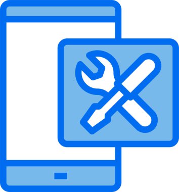 Akıllı telefon simgesinin vektör illüstrasyonu