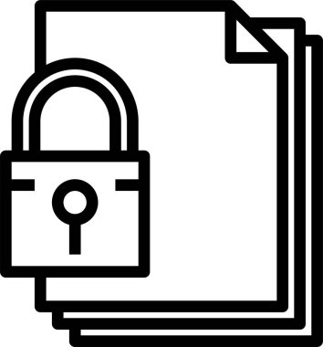 belge simgesi, vektör çizimi 