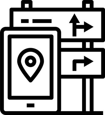 Akıllı telefon simgesinin vektör illüstrasyonu