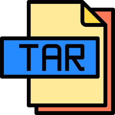 tar dosya biçimi vektör illüstrasyonu 