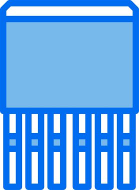 Dijital işlemci simgesi. Çip simgesi. Teknoloji simgesi