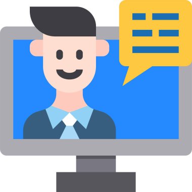 Dijital içeriğin minimalist vektör simgesi 