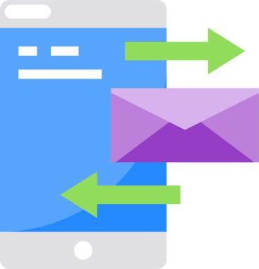 e- posta simgesi vektör illüstrasyonu 