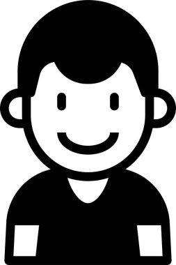 kullanıcı profili, çocuk avatarı, vektör illüstrasyonu 