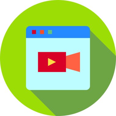 Web tarayıcı, basit vektör simgesi tasarımı