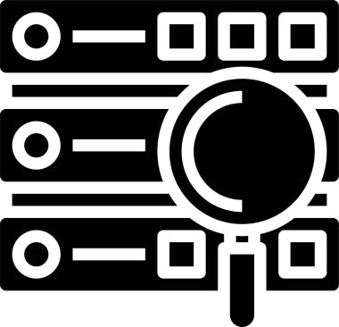 sunucu minimalist vektör simgesi