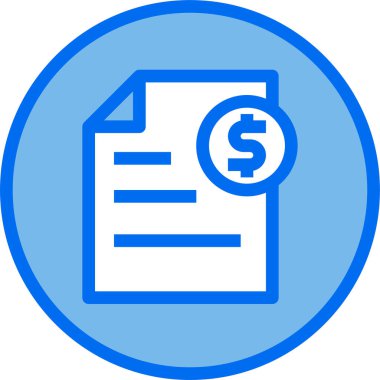 Para kavramının minimalist vektör simgesi