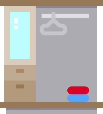 Dolabın vektör illüstrasyonu