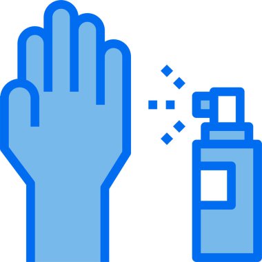 El tıbbi ilaç sprey ikonu, beyaz arka planda vektör illüstrasyonu  