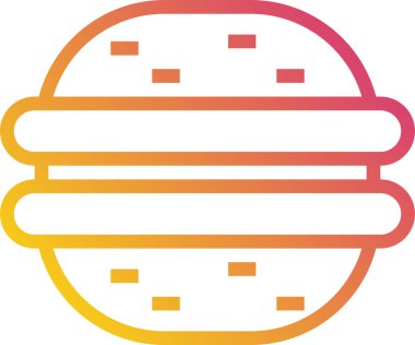 Minimalist vektör simgesi, badem kurabiyesi tatlısı