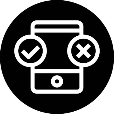 Mobil alışveriş simgesi vektör illüstrasyonu