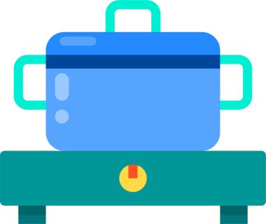 Mutfak sobası basit vektör simgesi