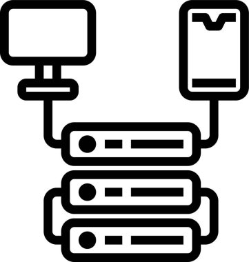 veri teknolojisi yönetim kavramı, vektör illüstrasyonu