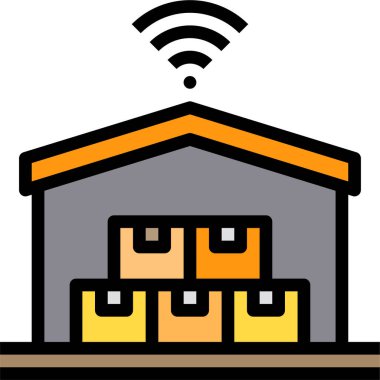 Kablosuz bağlantının basit simgesi, vektör illüstrasyonu