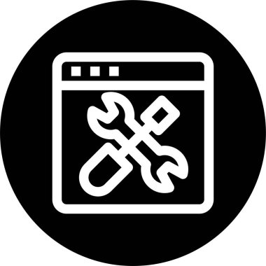 servis simgesi, vektör illüstrasyonu