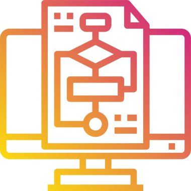 Web kodlamasının vektör illüstrasyon simgesi