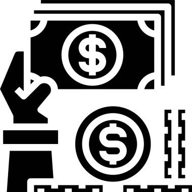 Dolar ve para vektör simgeleri