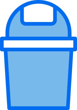 Çöpün minimalist vektör simgesi 
