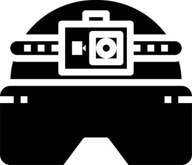 Hareket kamerasının basit simgesi, vektör illüstrasyonu