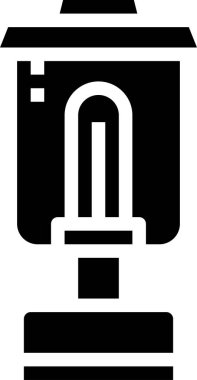 Lamba konseptinin minimalist vektör simgesi