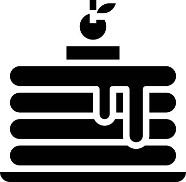 Pankekin vektör illüstrasyonu 