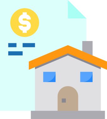 Para kavramının minimalist vektör simgesi