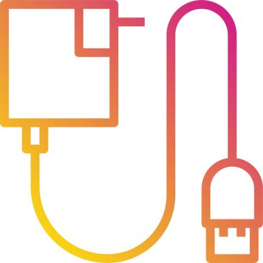 usb şarj cihazının vektör çizimi 