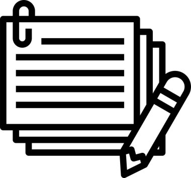 Ofis belgeleri, vektör çizimi