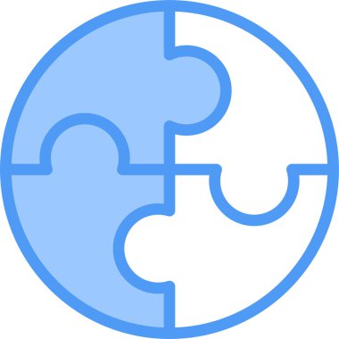 Basit modern fikir simgesi, vektör illüstrasyonu