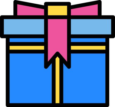 hediye simgesi vektör illüstrasyonu