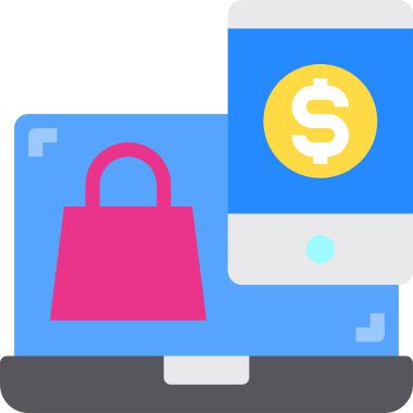 Akıllı telefon simgesinin vektör illüstrasyonu