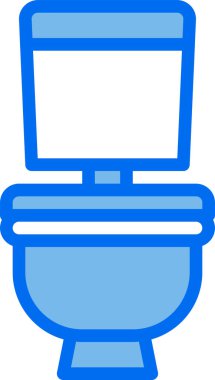  tuvalet yassı simgesi, vektör illüstrasyonu