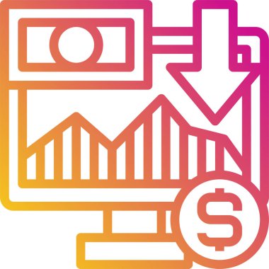 Bilgisayarın stil minimalist vektör simgesi