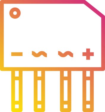 elektronik simge, vektör illüstrasyonu