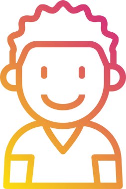 kullanıcı profili, çocuk avatarı, vektör illüstrasyonu 