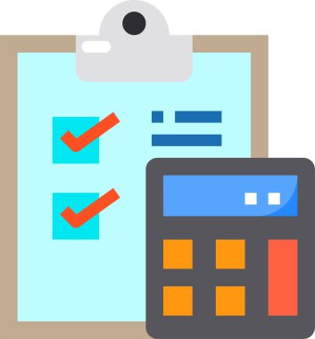 hesap makinesi simgesi, vektör illüstrasyonu 