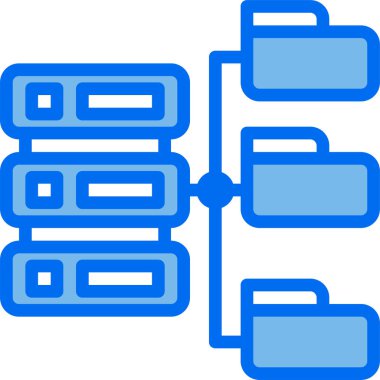 sunucu minimalist vektör simgesi