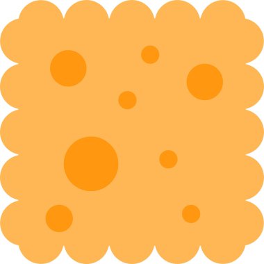 Bisküvi simgesi vektör illüstrasyonu