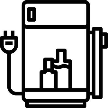 buzdolabı minimalist vektör simgesi