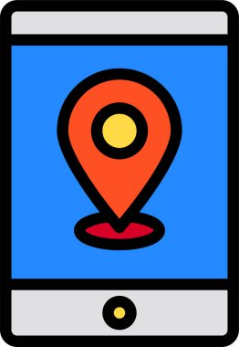 Akıllı telefon simgesinin vektör illüstrasyonu