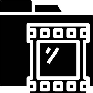 Film dizini, vektör illüstrasyonu 