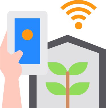 Akıllı telefon simgesinin vektör illüstrasyonu