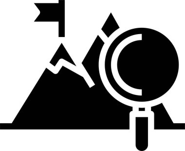  dağ ikonu vektör illüstrasyonu