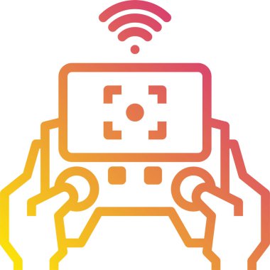 Uzaktan kontrol minimalist vektör simgesi