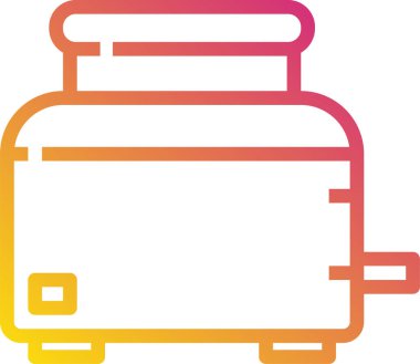 Tost makinesi basit vektör simgesi