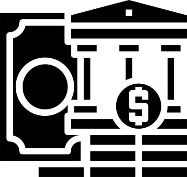 Finansal simge, iş simgesi, vektör illüstrasyonu 