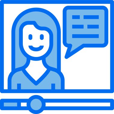 Dijital içeriğin minimalist vektör simgesi 