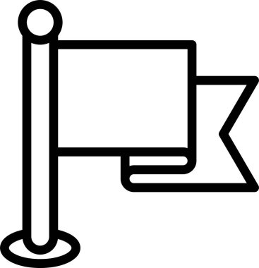 Pin konumunun minimalist vektör simgesi 